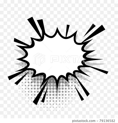 Yellow comics speech bubble for text Yellow comics speech bubble for text 79136582