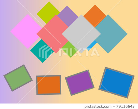 Set of templates colorful collage frames photos parts, picture or illustration. Board and branding Presentation. Poster frame mockup collage concept. 79136642