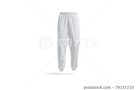 Blank white sport sweatpants mockup, front view Blank white sport sweatpants mockup, front view 79137210
