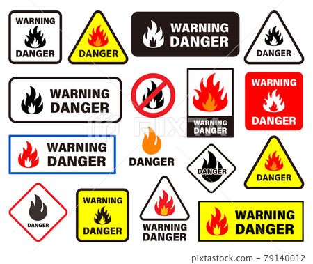 Fire prohibition mark - Stock Illustration [79140012] - PIXTA