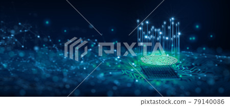 Future security technology. Fingerprint scan provides security access in DOF. Fingerprint Security Concept. 3D Render. Future security technology. Fingerprint scan provides security access in DOF. Fingerprint Security Concept. 3D Render. 79140086