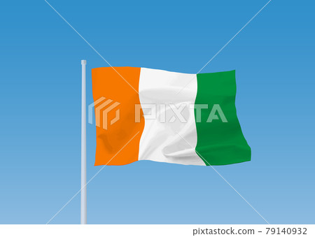 Flag of the Republic of Côte d'Ivoire 79140932