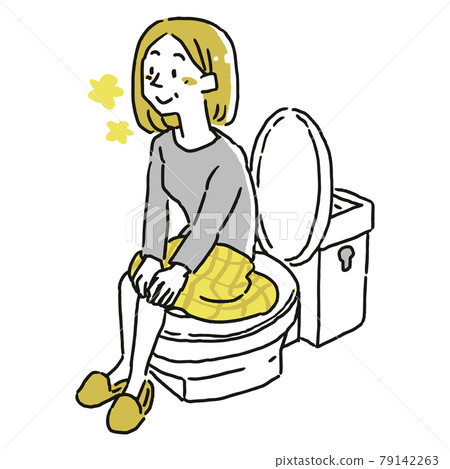 在廁所裡狀態良好的女人 79142263