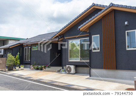 Newly built house Japanese modern exterior Newly built house Japanese modern exterior 79144750