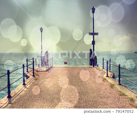 Beautiful and colorful autumn at, Garda lake, Italy. Beautiful and colorful autumn at, Garda lake, Italy. 79147052