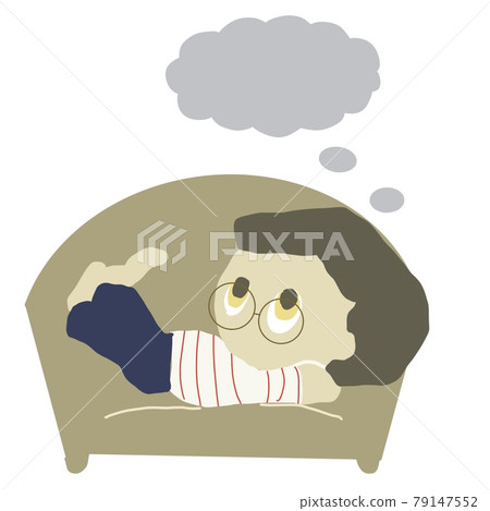 在沙發上思考 79147552