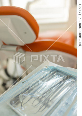 Dentist's instruments with shallow depth of field. 79154784