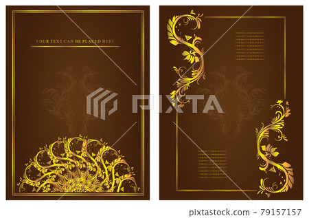 09. vintage background with golden frame 09. vintage background with golden frame 79157157