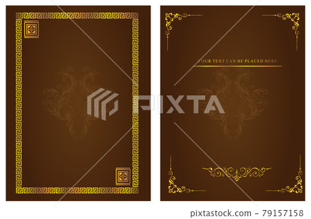 08. vintage background with golden frame 08. vintage background with golden frame 79157158