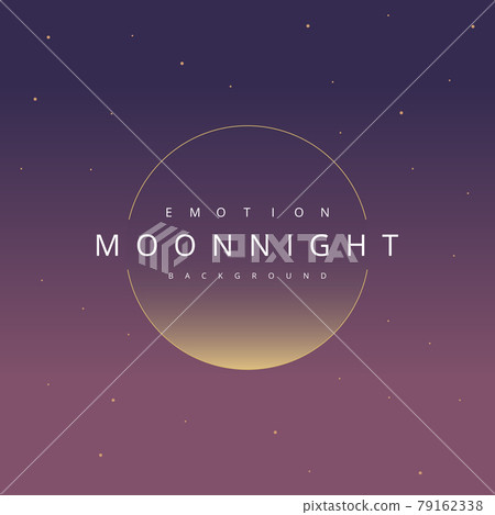 Moon night star vector illust Moon night star vector illust 79162338