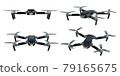 Drone CG type-A Black Original Design_Set 01 背景透明 79165675