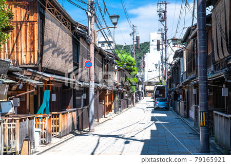 京都府 G園白川 風景名勝 照片素材 圖片 圖庫
