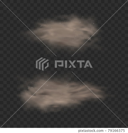 Dust sand cloud effect. Dirt smoke vector flying background texture Dust sand cloud effect. Dirt smoke vector flying background texture 79166375