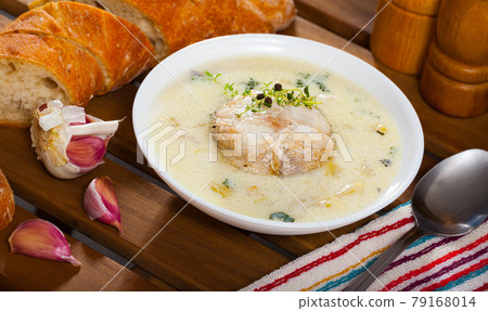 Delicious pollock chowder 79168014