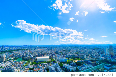 Mt. Fuji seen from Tokyo Ebisu 79169221