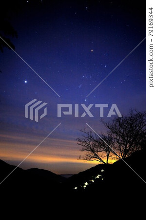 長野縣下栗之裡夜景，星空最美 79169344