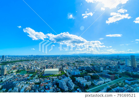 Mt. Fuji seen from Tokyo Ebisu Mt. Fuji seen from Tokyo Ebisu 79169521