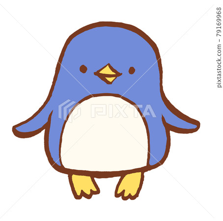 企鵝的可愛手繪插圖 79169968