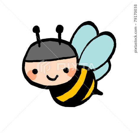 蜜蜂的可愛手繪插圖 蜜蜂的可愛手繪插圖 79170038