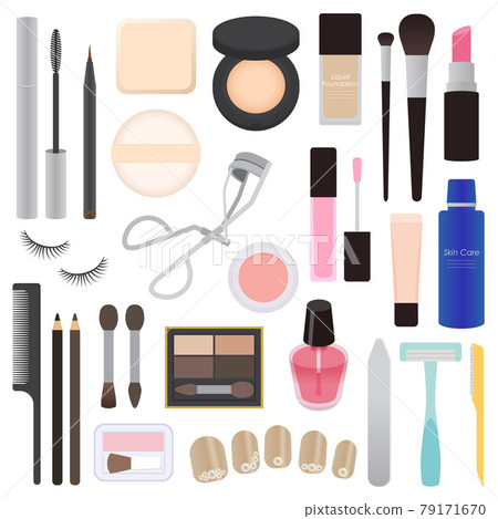 Illustration of makeup supplies 79171670