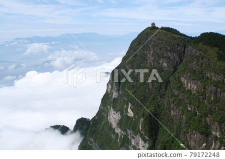 雲海之巔，世界遺產，四川，中國 79172248