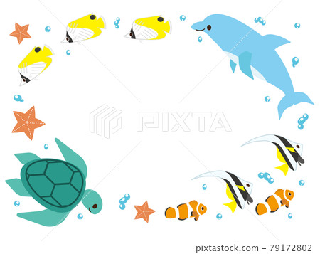 Sea creature frame (horizontal) Sea creature frame (horizontal) 79172802