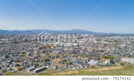 [Fukushima Prefecture] Aerial view of the cityscape of Koriyama City 79174142