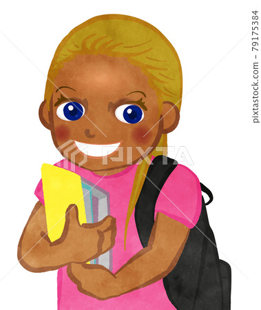 拿著筆記本的熱帶女孩 79175384