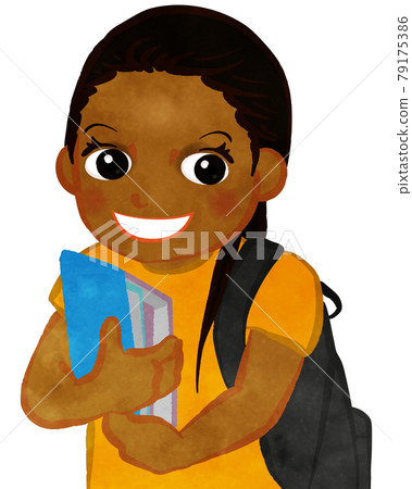 拿著筆記本的西班牙女孩 79175386