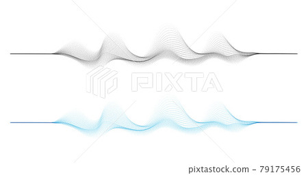Vector background with color abstract wave dots 79175456