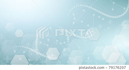 Medical treatment in innovation concept abstract technology communication concept vector background. Medical treatment in innovation concept abstract technology communication concept vector background. 79176207