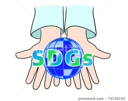 Blue Earth in the Palm ~ SDGs Blue Earth in the Palm ~ SDGs 79176530