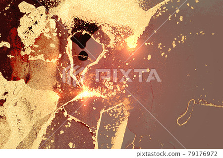 Shining red, rose and gray marble pattern with golden dust Shining red, rose and gray marble pattern with golden dust 79176972