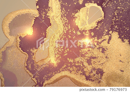 Shining mauve and maroon marble pattern with golden dust Shining mauve and maroon marble pattern with golden dust 79176973