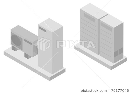 Isometric EcoCute and household fuel cell cogeneration system Isometric EcoCute and household fuel cell cogeneration system 79177046