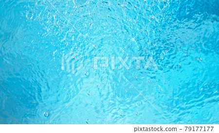 Blue water surface background, studio shot 79177177