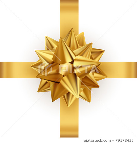 Shiny color satin ribbon on white background Shiny color satin ribbon on white background 79178435