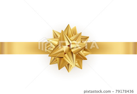 Shiny color satin ribbon on white background Shiny color satin ribbon on white background 79178436