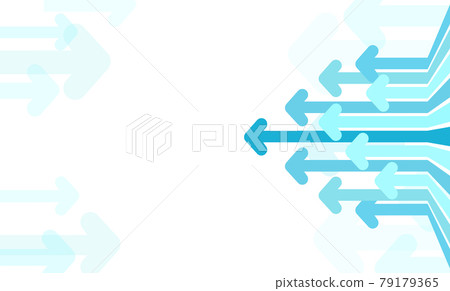 Arrows move to left. Concept of going backwards. abstract background 79179365