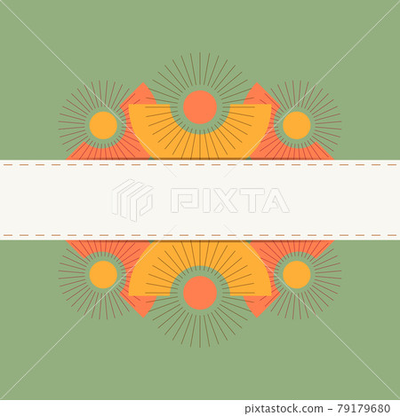 Book cover banner with geometric flowers. Book cover banner with geometric flowers. 79179680