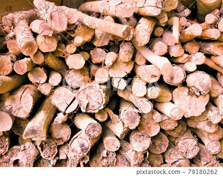 Stacked firewood 79180262