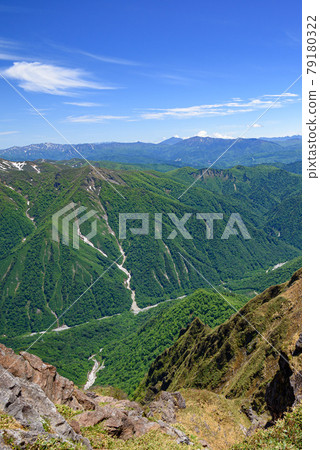 晴朗的天空和谷川一野倉澤山/鳥瞰圖 晴朗的天空和谷川一野倉澤山/鳥瞰圖 79180322