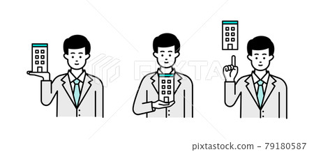 有房子模型的商人 有房子模型的商人 79180587