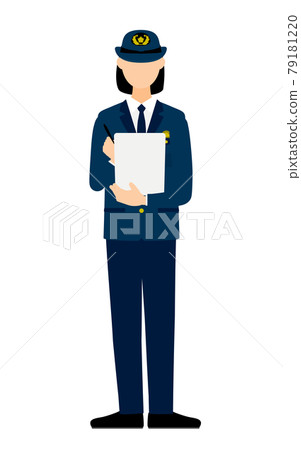 年輕女警察擺姿勢，鎮壓 79181220