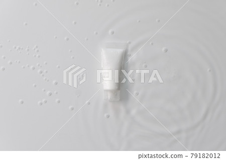 cosmetic bottle cream packaging product on white water background cosmetic bottle cream packaging product on white water background 79182012
