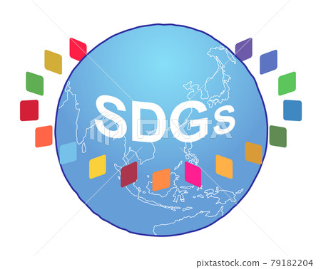 SDGs Earth and 17 goals SDGs Earth and 17 goals 79182204