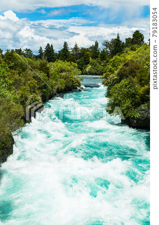 Huka Falls in Taupou, New Zealand 79183054