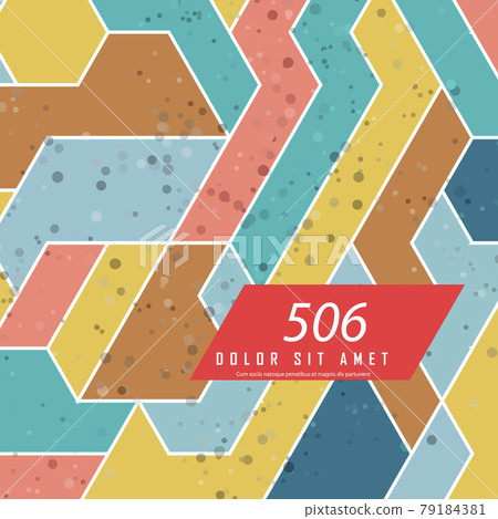 Vector abstract mosaic shapes. Vector geometric wallpaper template. Material design backdrop. Business cards layout 79184381