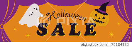 萬聖節插畫背景素材 79184383