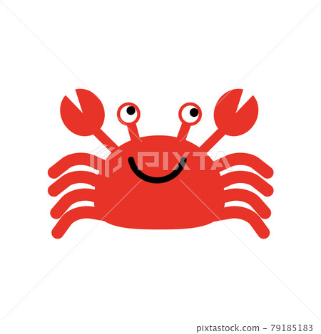 一隻看起來很滑稽的螃蟹的插圖 一隻看起來很滑稽的螃蟹的插圖 79185183